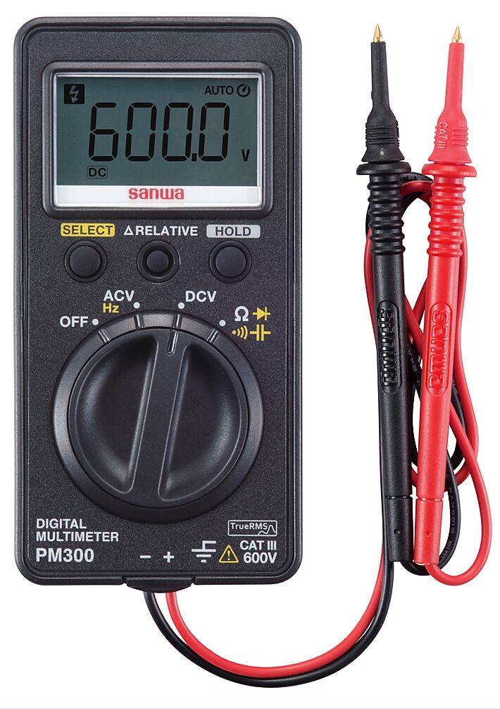 日本三和（sanwa）PM300小型超薄便攜式多功能數字萬用表